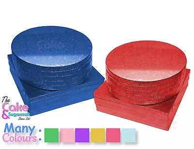Cake Boards Various Colours Round Drum BULK Boards 12mm FANTASTIC QUALITY • £11.96