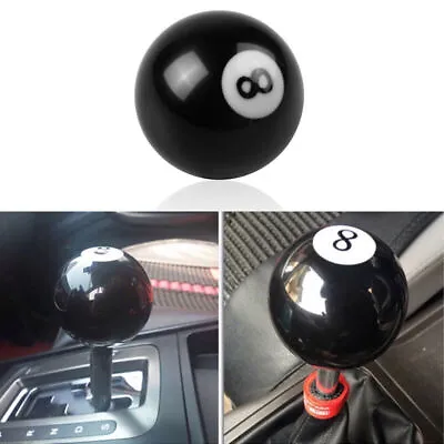 1Set 8 Billiard Ball Car Gear Shift Knob Shifter Lever Car Part Black • $19.99