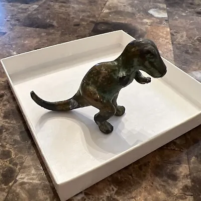 $24.99 • Buy Rare Vintage Late 1940s SRG T-Rex Dinosaur Bronze Metal Figurine - AS IS - READ