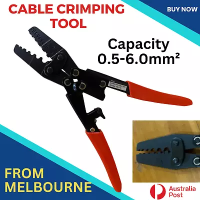 0.5-6.0mm² Wire Crimper Cable Plier Terminal Anderson Plug Lug Crimping Tool AU • $25.66