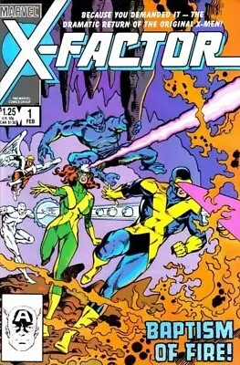 X-Factor (1986) #1 1st Russell Collins (Firefist) Direct Market VF+. Stock Image • $15.37