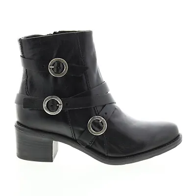 Miz Mooz Fernando 226242 Womens Black Leather Ankle & Booties Boots 6 • $24.99