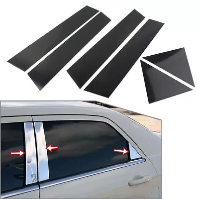 Black Pillar Posts Door Trim Cover Kit For Chrysler 300/300C 05-10 Dodge Magnum • $22.66