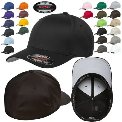 $13.95 • Buy FLEXFIT Classic ORIGINAL 6-Panel Fitted Baseball Cap HAT S/M & L/XL All Colors!