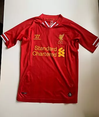 LIVERPOOL FC Warrior Home Shirt 2013/14 - Size MB - Medium Boys • £9.99