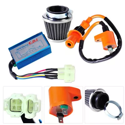 Ignition Coil + CDI Box + Air Filter For GY6 Motorcycle 50cc 150cc Moped Scooter • $33.99