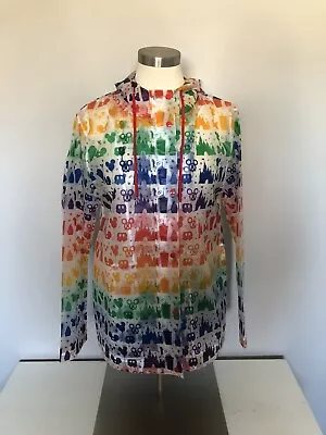 Disney Parks Pride Raincoat NWOT Size Medium Hooded With Pockets EUC • $49