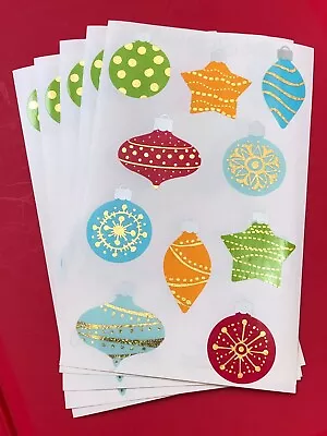 5 Mrs Grossmans Ornaments Christmas Stickers Holiday Season Tree Decor Balls • $5.99