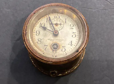 Early Brass Ship Clock Car Marine Military Ford Model T A 1907 Free Ship • $310