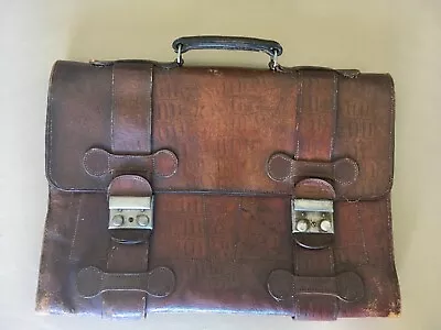 Vintage Leather Grandfather Lawyer Briefcase 1955 • $149