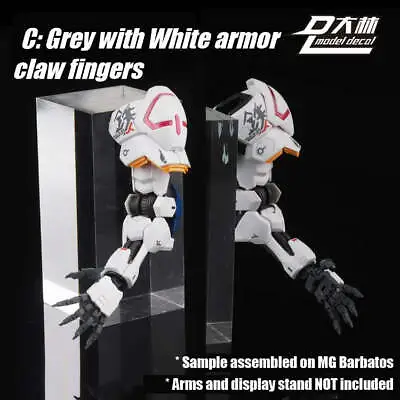 For MG 1/100 Full Mechanics RE White Gray Hand Palm Claw Fingers Barbatos Strike • $7.97