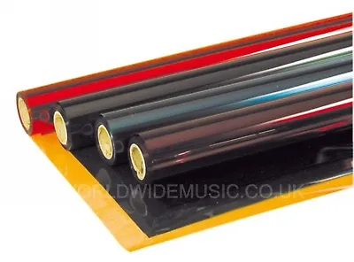 Heat Proof Coloured Transparent Acetate Gel Sheet Crafts Plastic Film Lighting • £10.50