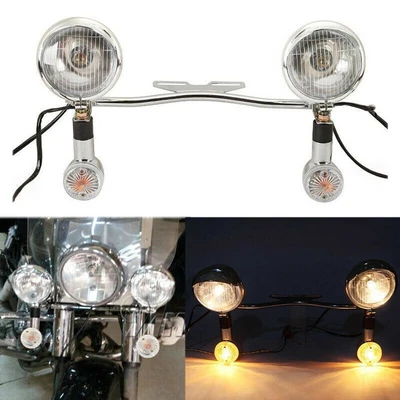 $69.99 • Buy Passing Turn Signals Spot Light Bar For Yamaha V-Star XVS 250 650 950 1100 1300