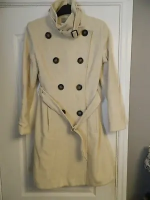 Laura Clement Double Breasted Belted Coat .Size 12 • £14.99