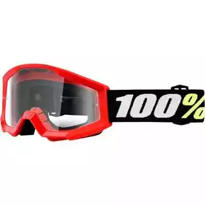 100% Strata Mini Solid Clear Lens Youth Off Road Dirt Bike MX Motocross Goggles • $16.06