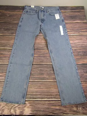 Denizen Levi's NEW NWT Mens 285 Relaxed 34x34 Light Blue Denim Jeans Straight • $19.99