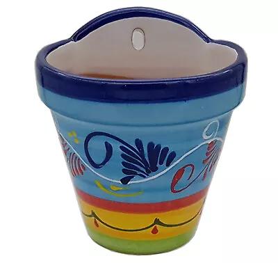 £21.99 • Buy Spanish Terracotta Wall Planter 21 Cm X 18 Cm Spanish Handmade Ceramic Pottery