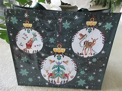 Vera Bradley Market Tote Reusable Bag Merry Mischief Ornament Print New With Tag • $12