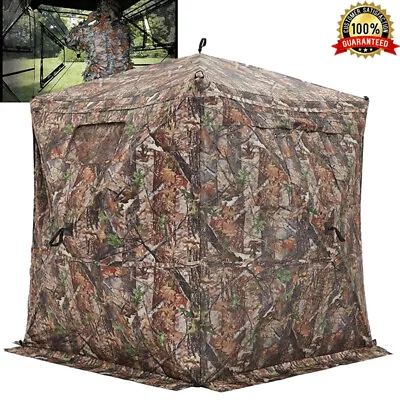 Hunting Blind Silent Magnetic Door Sliding Portable Windproof Lightweight Pop Up • $133.37