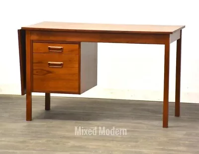 Danish Mid Century Modern Teak Drop Leaf Desk • $1900