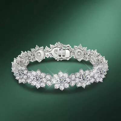 18cttw Moissanite Tennis Bracelet For Women Gift 925 Sterling Silver Pass Tester • $198.99