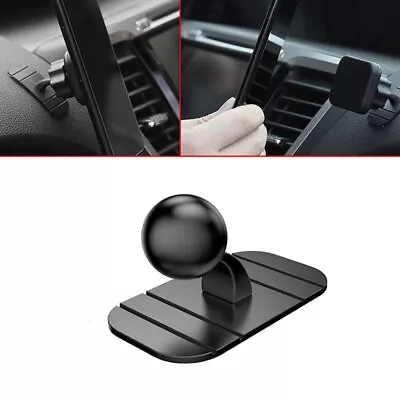 Universal Car Phone Holder Suction Base Disk 17mm Ball Head Sticker Magnetic • $5.74