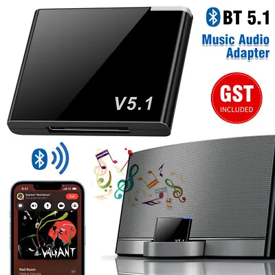 $17.06 • Buy 2xBluetooth 5.1 Music Audio Adapter Receiver 30 Pin Dock Speaker For IPhone IPod