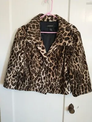 $49.99 • Buy Cheetah/Animal Print-Womens Coat/Jacket-size 20 Lane Bryant - 3/4 Sleeve-Vintage