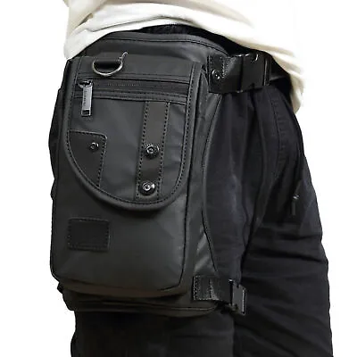 Men Waterproof Oxford Waist Leg Bag Drop Waist Motorcycle Tactical Backpack Us • $23.98