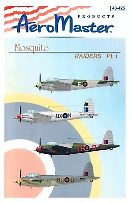 1/48 AeroMaster (48-425) Mosquito Raiders Pt. I • $12.99