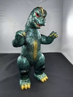 GIANT! 2023 MARUSAN 450 13” GODZILLA 1974 GREEN GLITTER Figure Japan BAG HEADER • $329.99