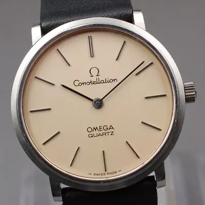 New Batt ◆Vintage N MINT◆ Omega Constellation Quartz Cal.1330 Men's Watch JAPAN • $349.99