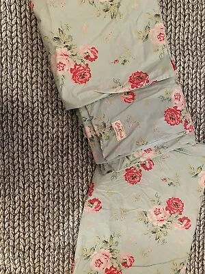£25 • Buy Cath Kidston Rose Blue Floral Double Duvet Original Bedtime 2 X Pillowcases
