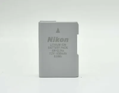 Nikon OEM 27126 EN-EL14a Battery (Grey) For D3100 D3200 D3300 D3400 D5200 5300 • $24.99