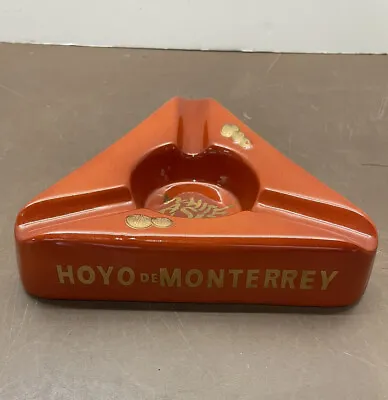$20 • Buy VTG 1997 Orange Glazed Ceramic Cigar Ashtray Hoyo De Monterrey Punch Bances 