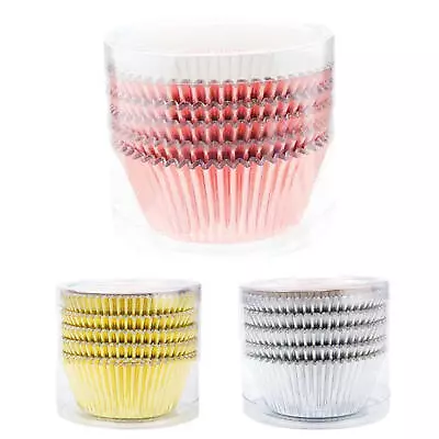 100pcs Paper Cupcake Cup Aluminium Foil Muffin Baking Cups Liners Cupcakes Case • $8.90