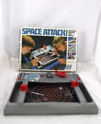 Space Attack Action GT In Box 1980s Activity Game Toy Retro Vintage • £18.99