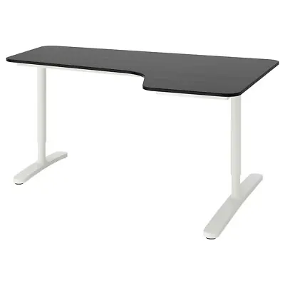 Ikea Desk BEKANT Corner Desk Right Black • £130