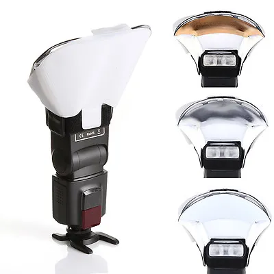Universal Flash Bounce Reflective Diffuser For Canon Yongnuo Nikon Speedlight • $5.58