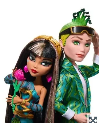 Monster High CLEO & DEUCE Howliday Love Edition Doll 2 Pack 2023 Mattel Shipper • $54.99