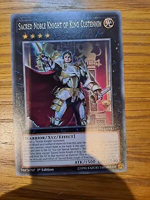 YUGIOH Sacred Noble Knight Of King Custennin MP19-EN142 Rare Card NM-MINT • £0.22