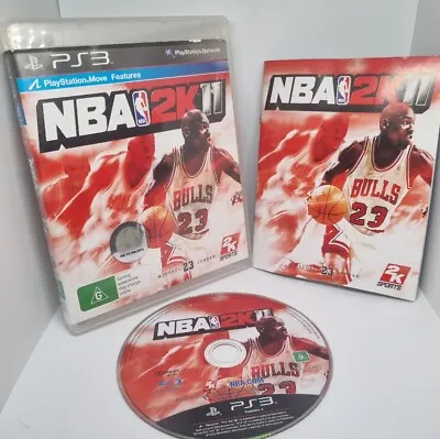 MINT DISC NBA 2K11 + Manual - PS3 Sony PlayStation 3 • $10.39