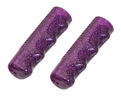 PURPLE Mini Grips For 12  Bicycle SPARKLE Flake Chopper Lowrider Beach Cruiser. • $5.91