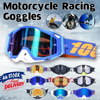$16.41 • Buy Motorcycle Racing Goggles Motocross MX MTB ATV UTV Dirt Bike Off-road Eyewear AU