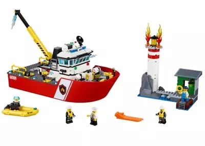 LEGO CITY: Fire Boat (60109).Retired 100% Complete All Booklets Incl & No Box. • $79.85