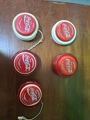 5 Vintage GENUINE RUSSELL YO-YOs COCA-COLA - Made In Philippines For Parts  • $45