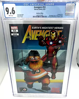 CGC 9.6 Marvel Avengers Variant #53 Gritty Iron Man Phila Flyers Comic Seat Geek • $369.95