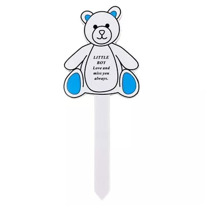 Little Boy Memorial Baby Child Remembrance Verse Grave Ground Stake Plaque • £4.99