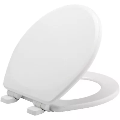 Mayfair 43SLOW 000 Wood Toilet Seat - White ROUND • $14.99