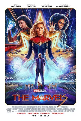 The Marvels Movie Glossy Print Poster Film Home Wall Art Room Deco Size 27X40 • $14.99